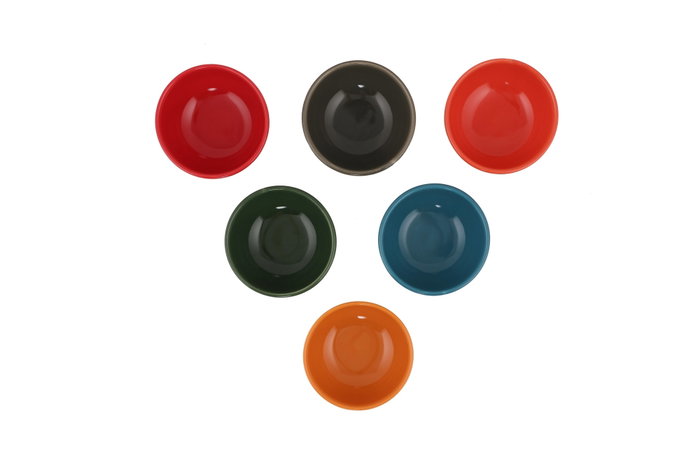 Hermia Juego de 6 Cuencos de Cerámica Multicolor Hermia Juego de 6 Cuencos de Cerámica Multicolor